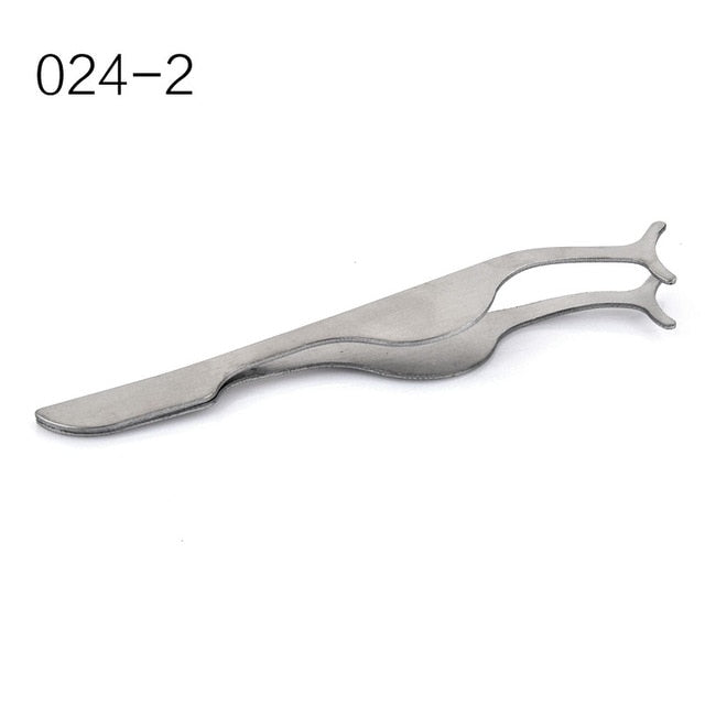1PC SStainless Steel Eyelash Curler Extension Applicator Remover Clip Eyebrow Eye Lashes Tweezers Nipper Tool