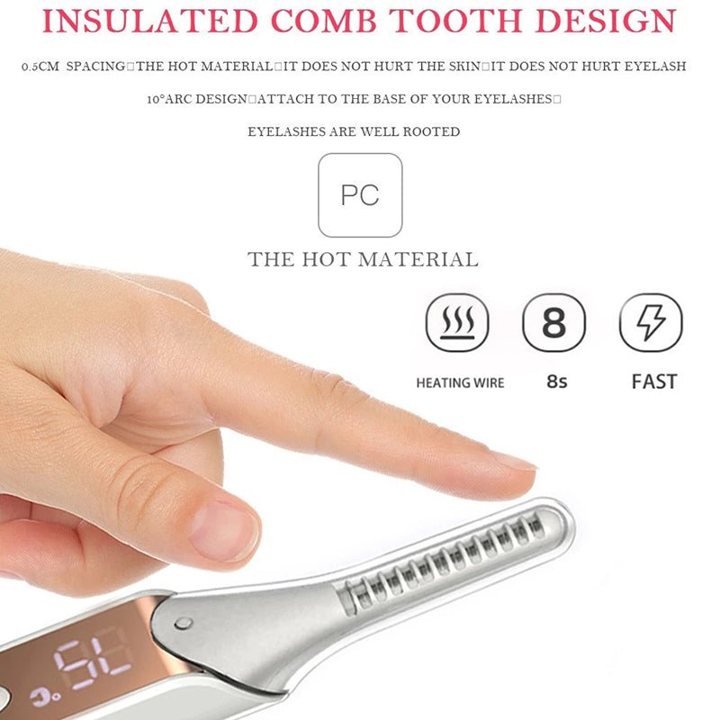 Eyelash Curler Electric Eyelash Curler Digital Display Beauty Tool Electric Eyelash Curler