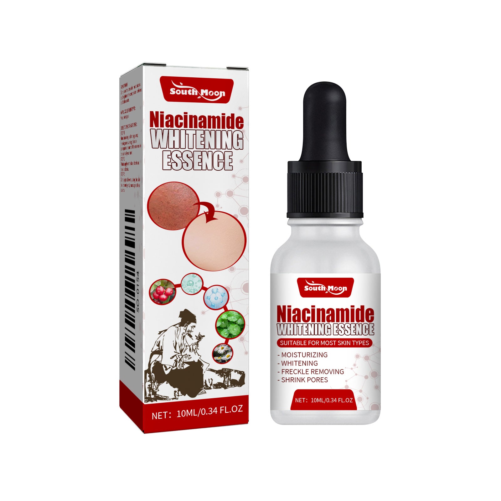 South Moon Nicotinamide Skin Care Essence Facial Skin Hydrating And Firming Skin Care Essence