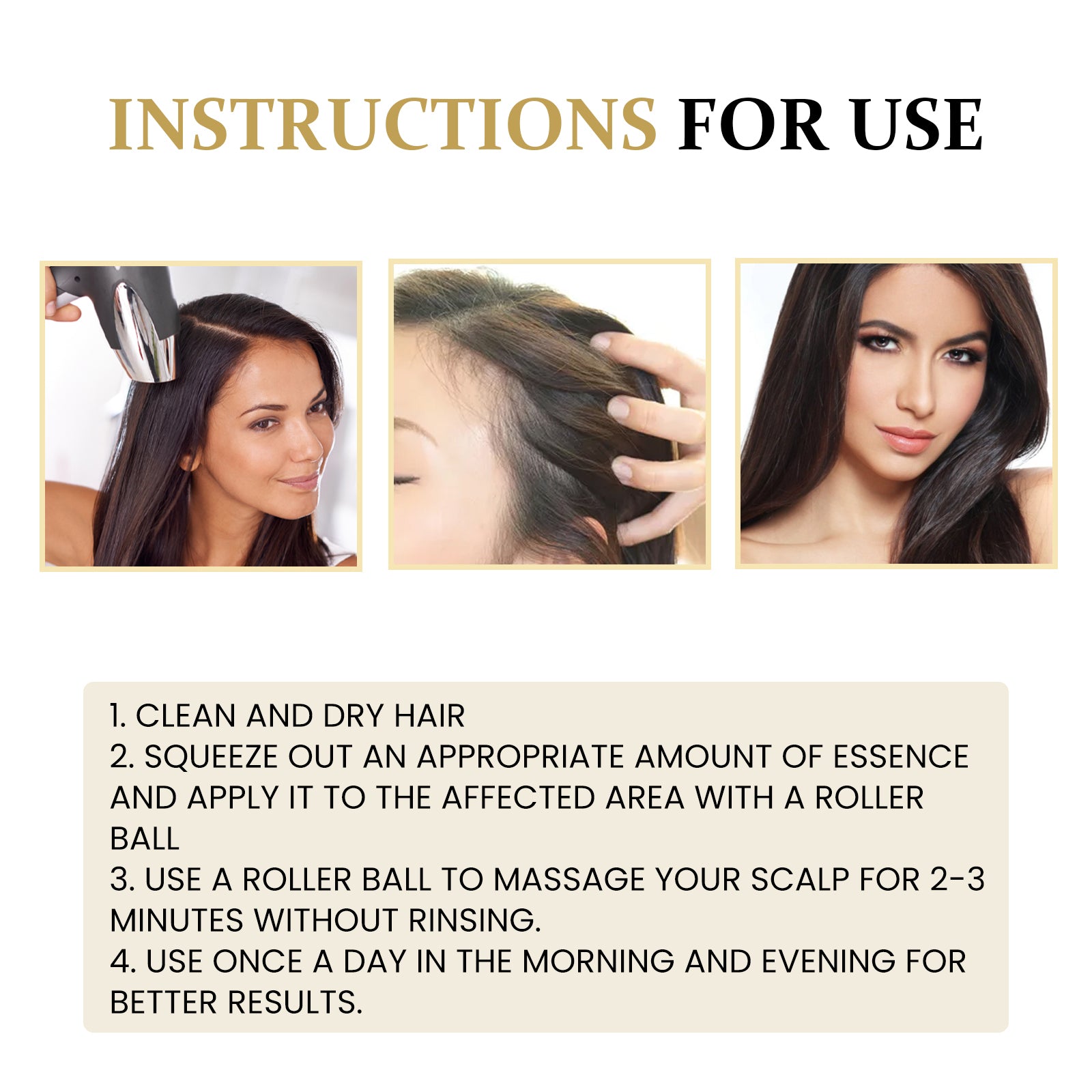 Ginseng Massage Essence, Moisturizes Scalp Strengthens Hair Prevents Loss Hair Care Essence