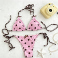 Women's Bikini Swimwear with Tie-Strap