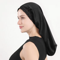 Sleeping cap mulberry silk long hair cap fungus side length cylindrical cap