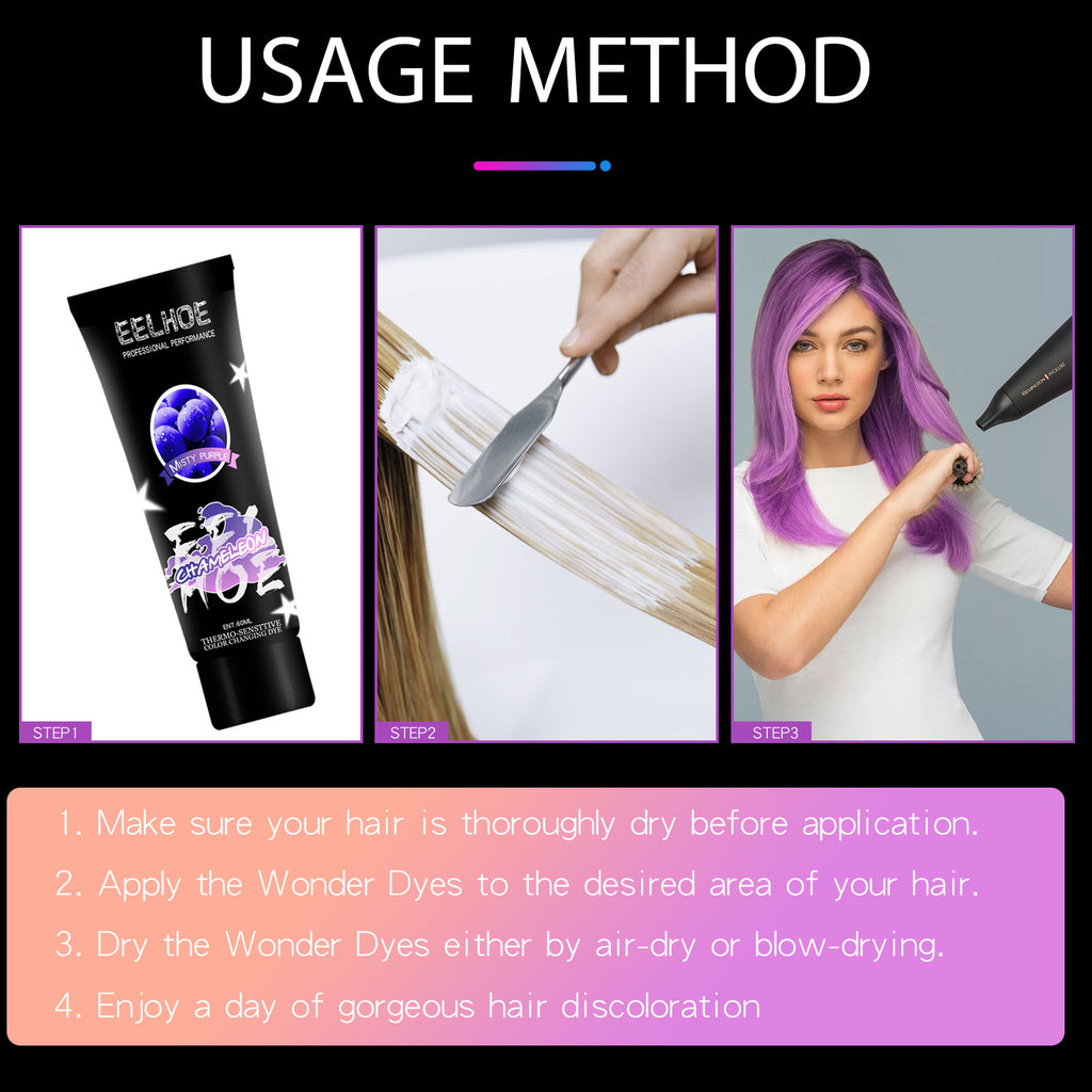 Gradient Hair Conditioner, No Damage To Hair And Scalp Easily Change Hair Color Hair Conditioner