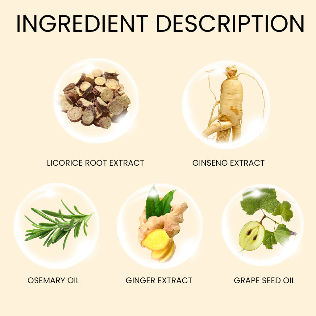 Ginseng Massage Essence, Moisturizes Scalp Strengthens Hair Prevents Loss Hair Care Essence