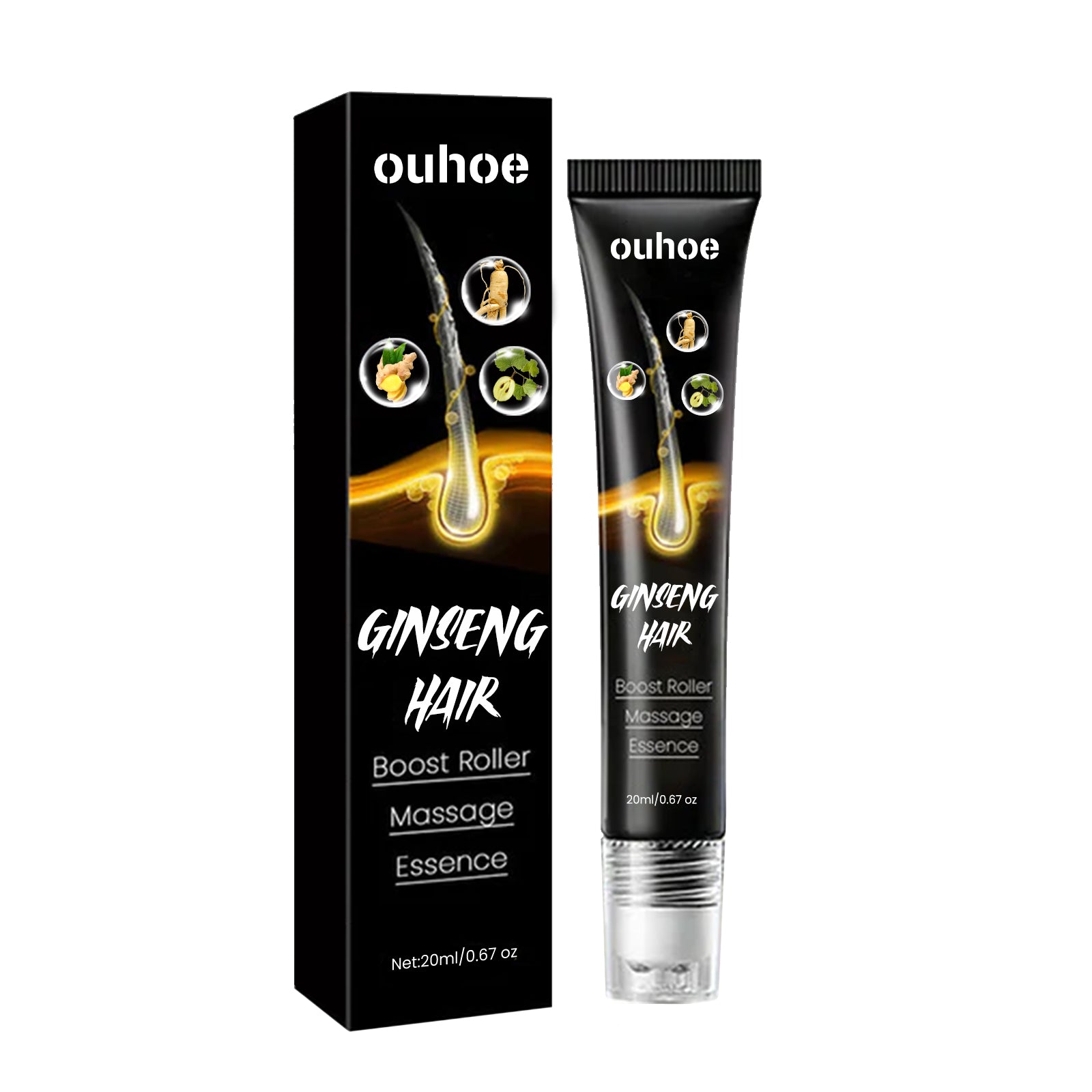Ginseng Massage Essence, Moisturizes Scalp Strengthens Hair Prevents Loss Hair Care Essence