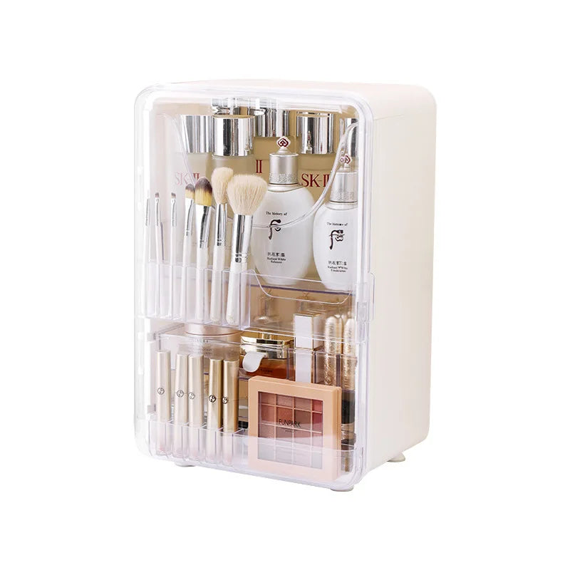 Cosmetics storage cabinet, desktop large capacity drawer type cosmetics storage box