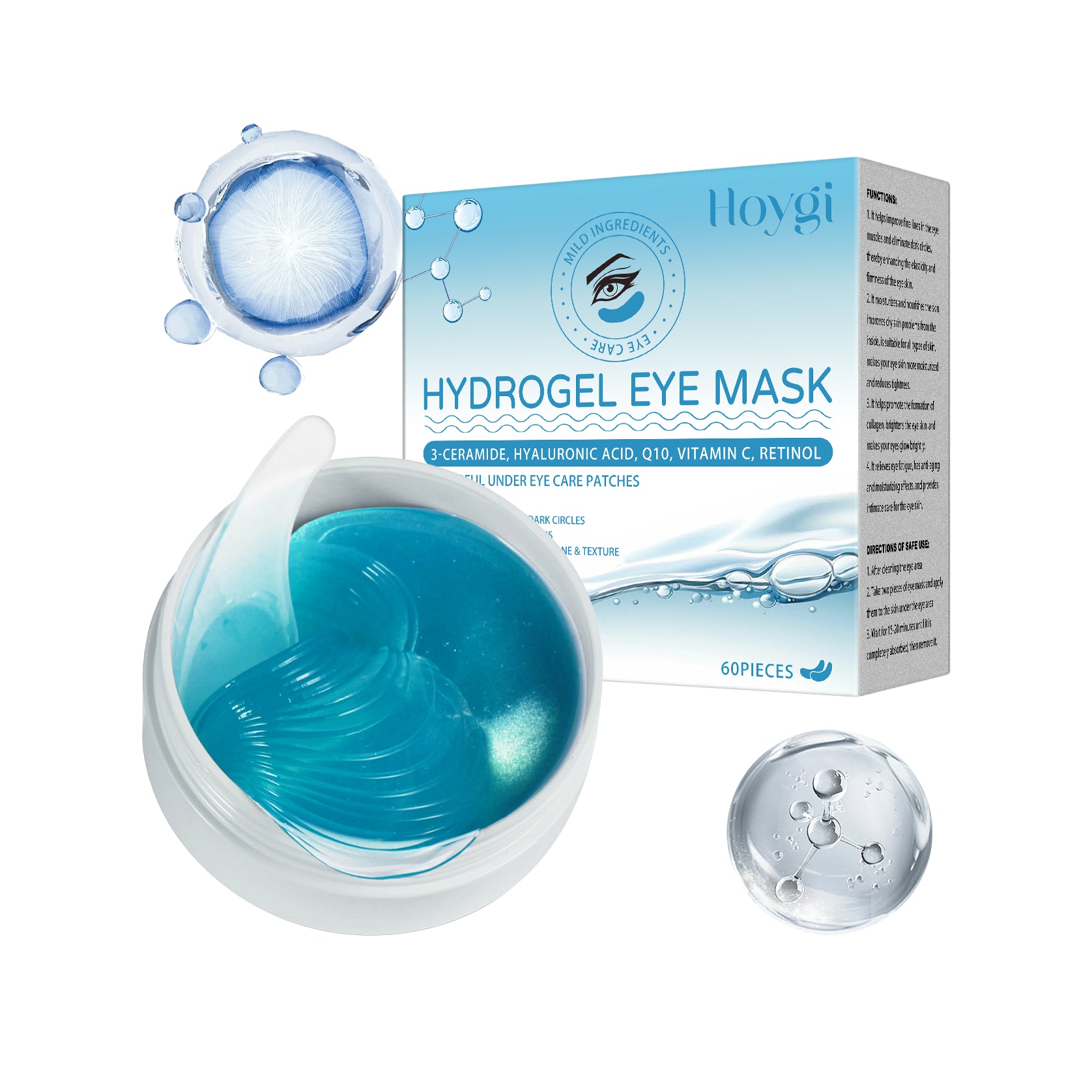 Retinol Eye Mask Patch Moisturizes, Nourishes, Nourishes And Lightening Eye Lines Eye Mask Firming And Moisturizing Eye Mask